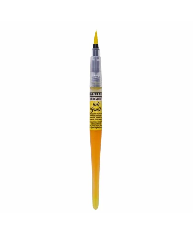 Pinceau à réservoir Ink Brush 6,5 ml – Jaune citron irisé Moderno