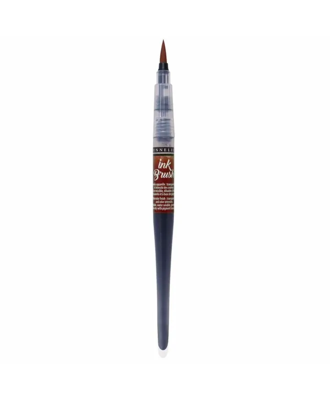 Pinceau à réservoir Ink Brush 6,5 ml – Terre d&rsquo;ombre naturelle Moderno