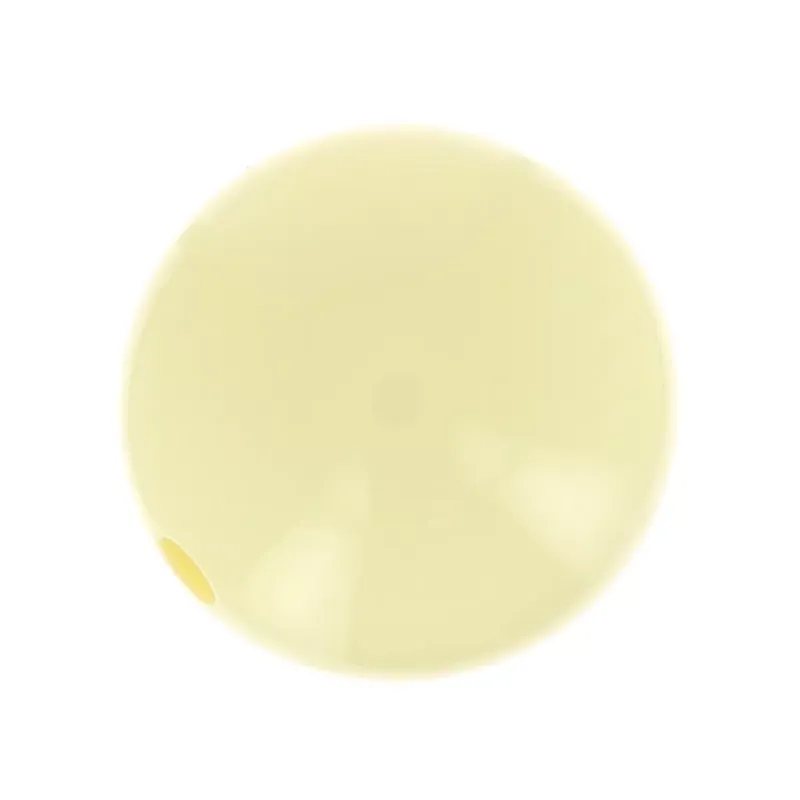 Perle en résine opaque 14 mm – Jaune pastel x1 Compra Adesso