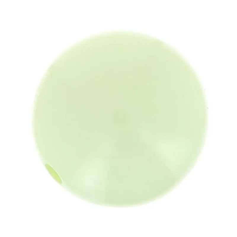 Occasione Perle en résine opaque 14 mm – Vert pastel x1