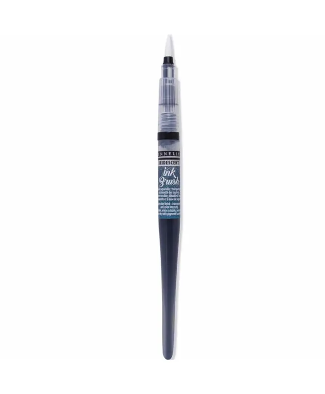 Pinceau à réservoir Ink Brush 6,5 ml – Bleu indigo irisé Ordine In Blocco
