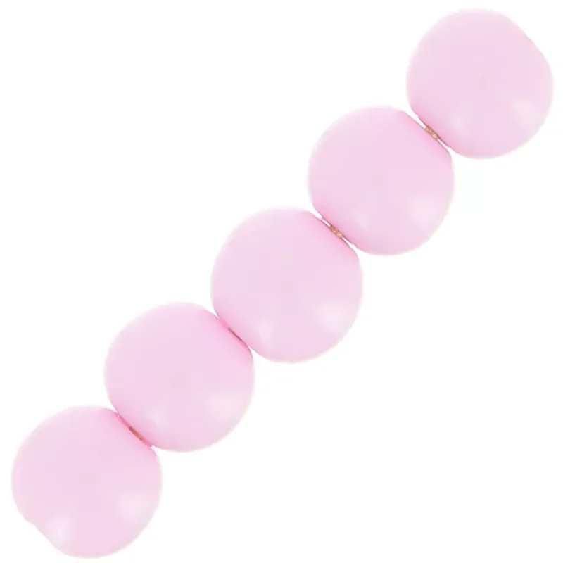 In Voga Perles en résine opaque 6 mm – Rose x10
