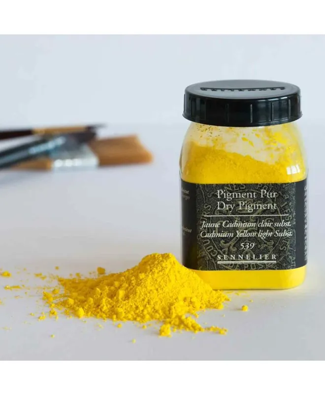 Reso Gratuito Pigment pour création de peinture – pot 120 g – Jaune de cadmium clair substitut