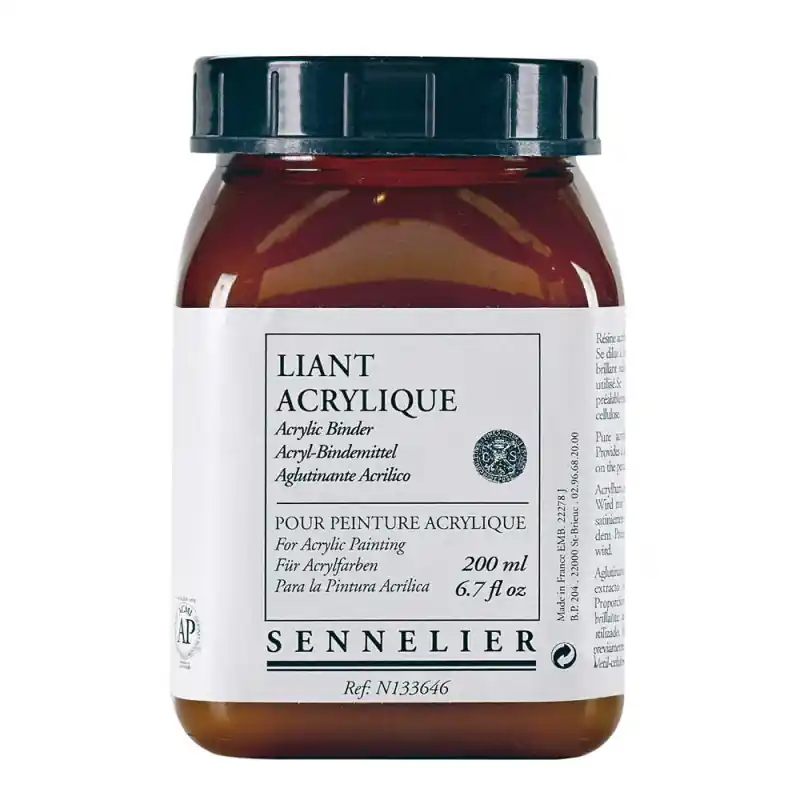 Liant acrylique Sennelier 200 ml – Résine acrylique pure Lusso