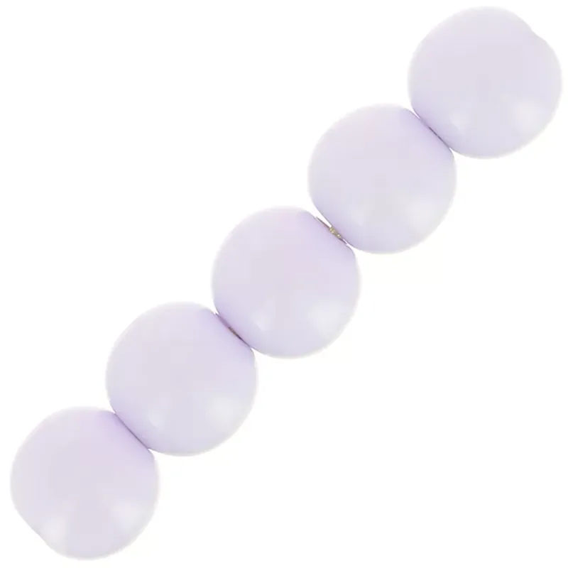 Solo Oggi Perles en résine opaque 4 mm – Parme x15