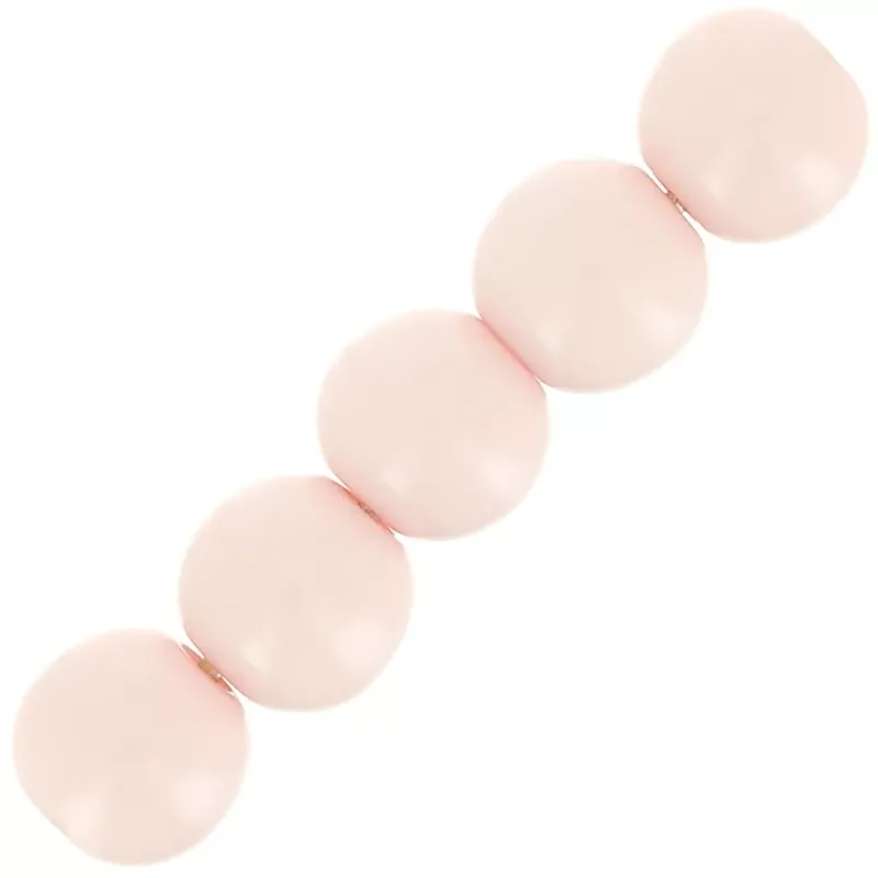 Pagamento Sicuro Perles en résine opaque 4 mm – Rose poudré x15