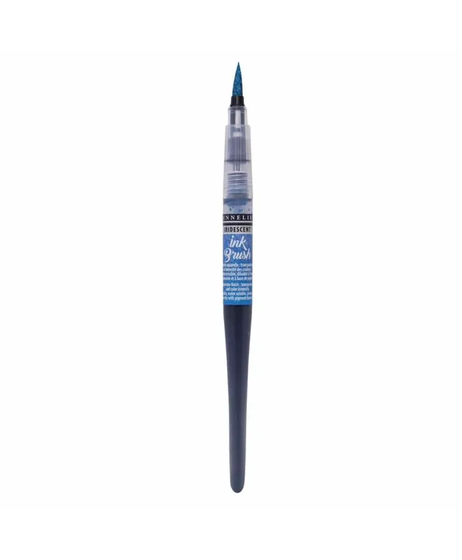 Pinceau à réservoir Ink Brush 6,5 ml – Turquoise irisé Fatto A Mano