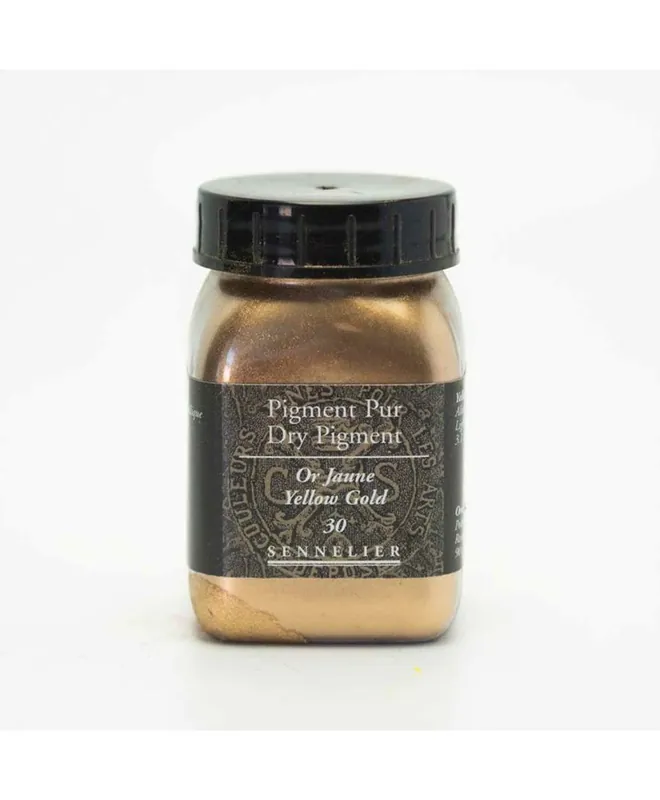 Bestseller Pigment pour création de peinture – pot 90 g – Doré