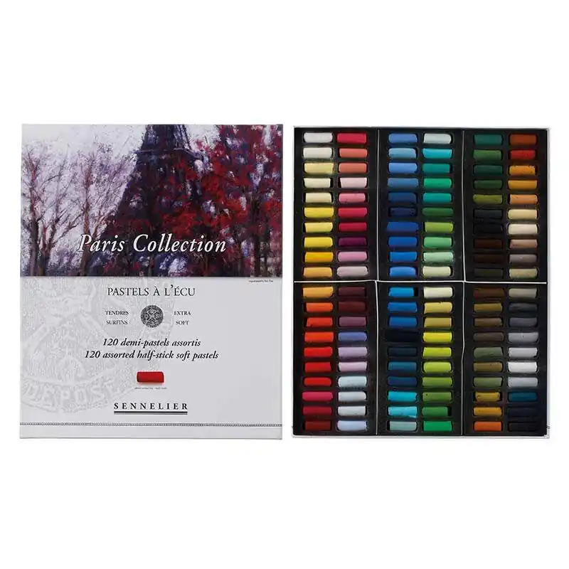 Etui Pastels « A l&rsquo;écu » – 120 demi-pastels – Paris Collection Nuovo Arrivo
