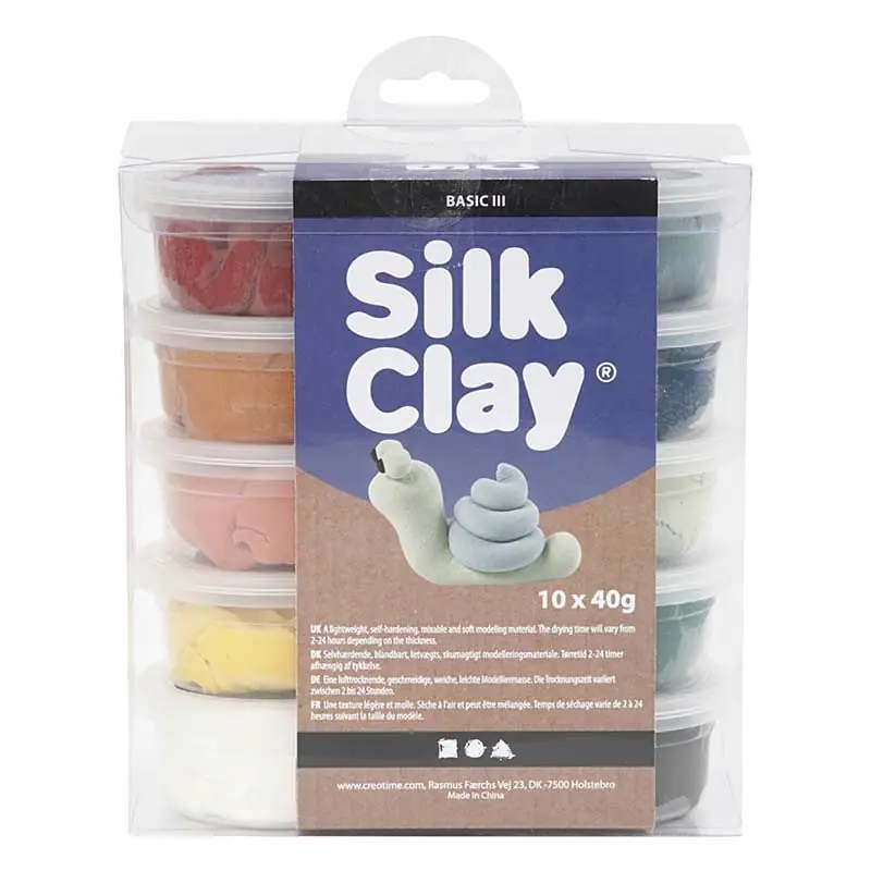 Miglior Prezzo Set 10 pâtes à modeler Silk Clay 40 g