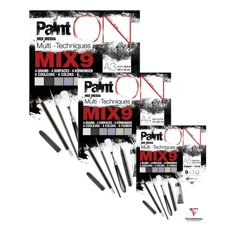 Bloc papier PaintON MIX9 – Mix Media 250g/m² Spedito Oggi