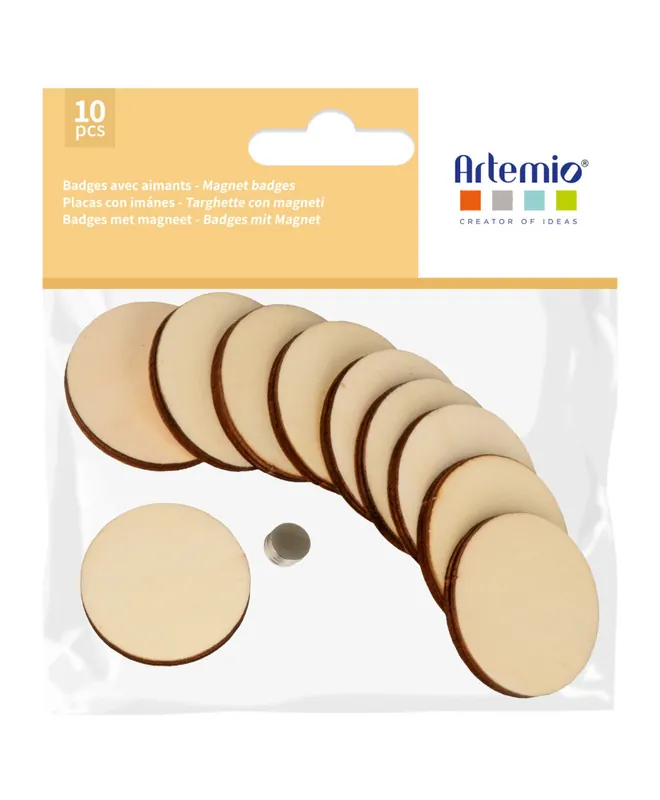 10 magnets en bois à personnaliser A Buon Prezzo