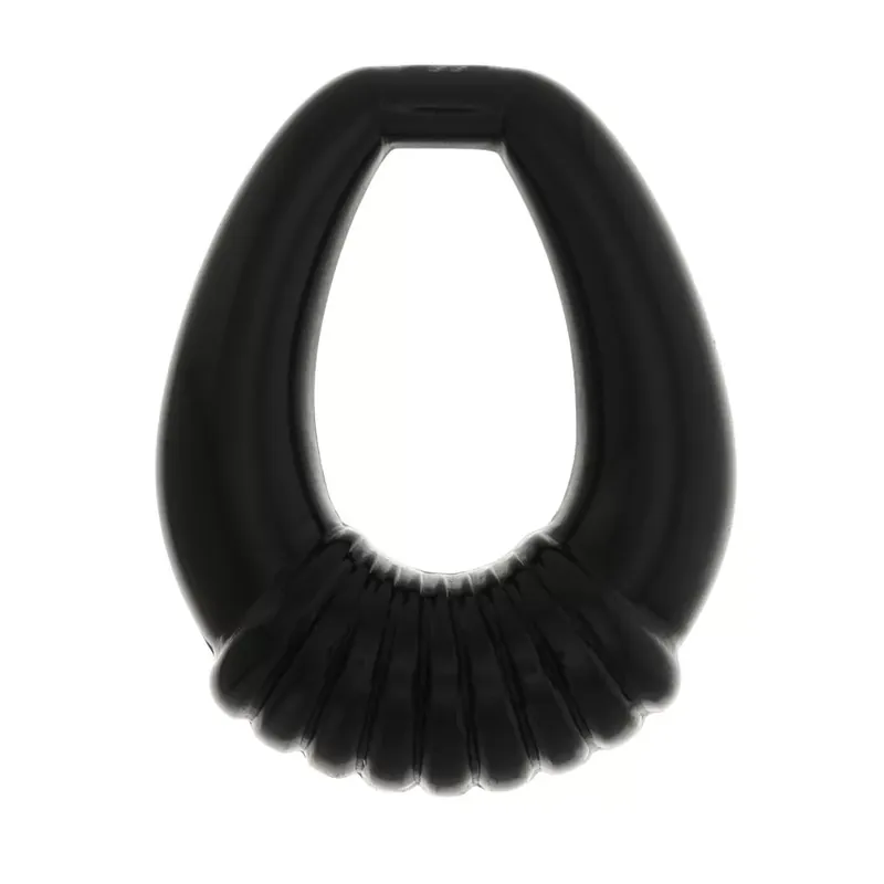 Pendentif goutte évidée et travaillée en résine opaque 30×24 mm – Noir x1 Spedito Oggi