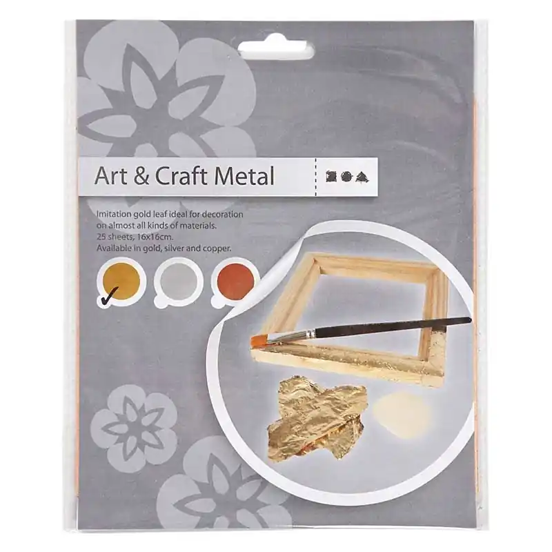 Novità 25 Feuilles à dorer – Or – 16 x 16 cm