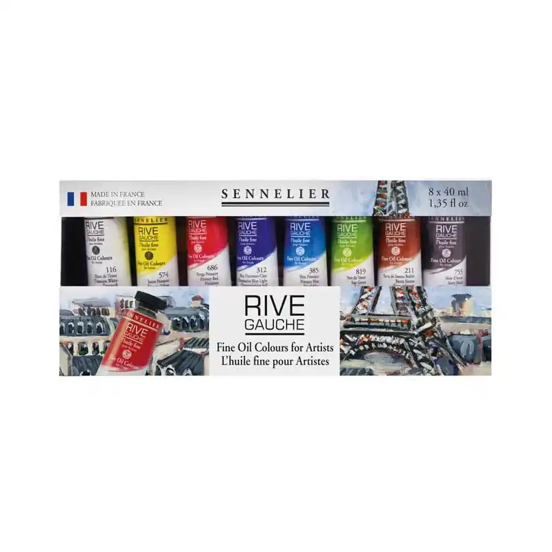 Set peinture à l&rsquo;huile Rive Gauche Sennelier – 8 x 40 ml Offerta Limitata