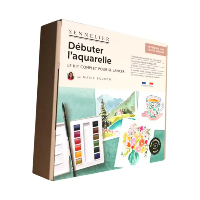 Set Débuter l’aquarelle par Marie Boudon – Sennelier Popolare