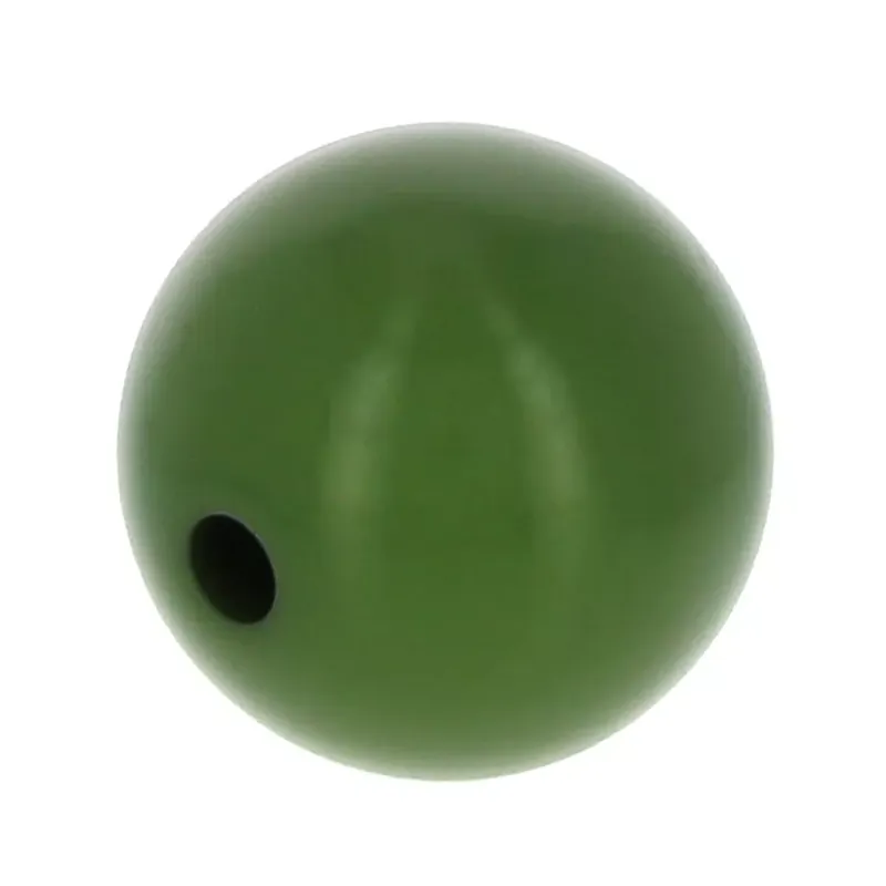Perle en résine opaque 14 mm – Olive x1 Compra Oggi Stesso