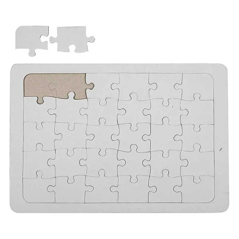 Puzzle à décorer blanc 21 x 30 cm – 30 pièces Top Qualità
