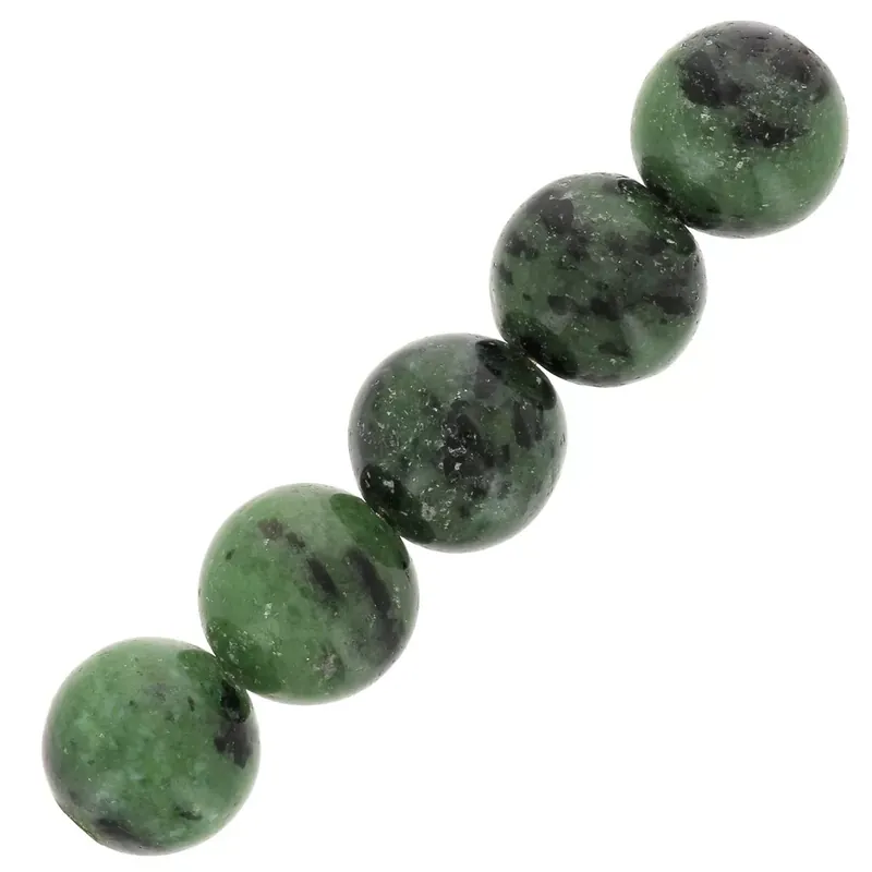 Perles rondes 10 mm pierre gemme – Rubis Zoisite x5 Prezzo Ridotto