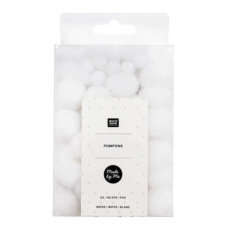 100 Pompons – Blanc Originale
