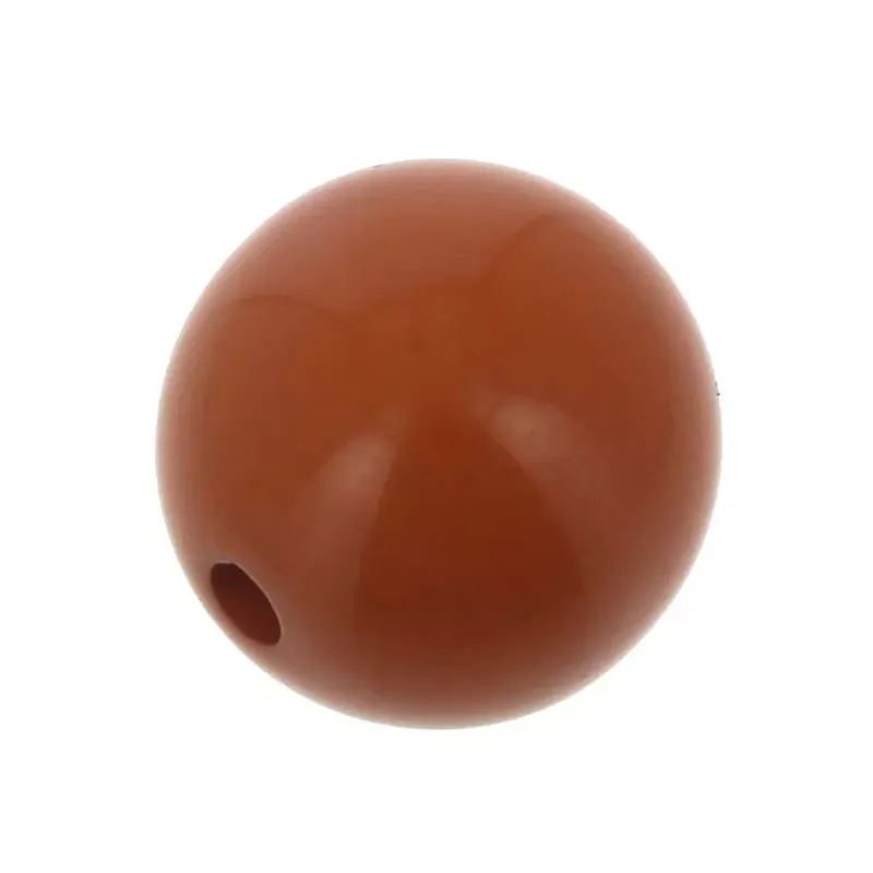 Affare Perle en résine opaque 14 mm – Terracotta x1