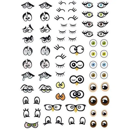 188 gommettes adhésives – yeux Ordine In Blocco