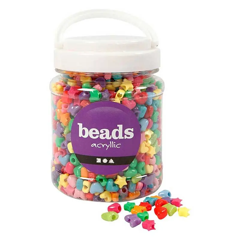 Perles étoiles Novelty 400 g Ø 10 mm – Multicolore Reso Gratuito