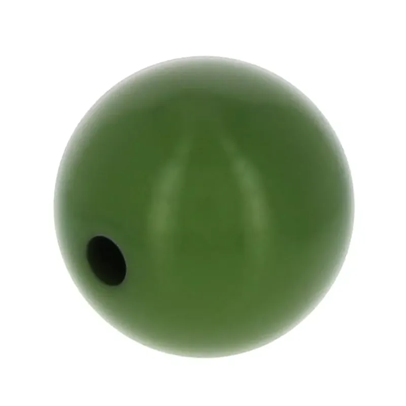 Esclusivo Perle en résine opaque 12 mm – Olive x1