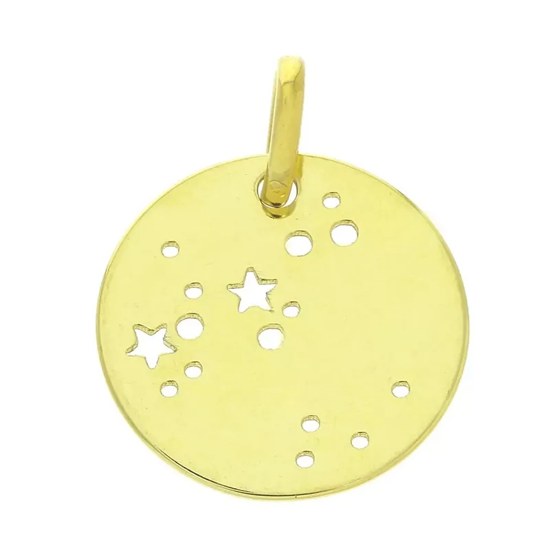 Solo Oggi Pendentif constellation Sagittaire 18 mm en Argent 925 Doré x1