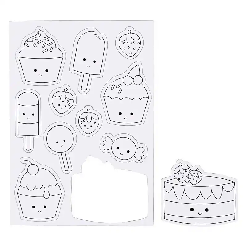11 magnets blancs à décorer – Glace Spedito Oggi