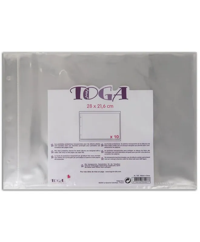 10 Pochettes transparentes pour Scrapbooking 28 x 21,6 cm Prezzo Scontato