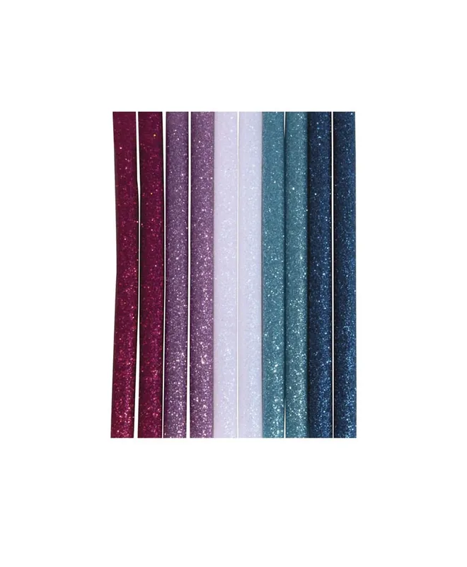 10 bâtonnets de colle à paillettes pour pistolet à colle 10 x 0,7 cm – Bleu-violet Professionale