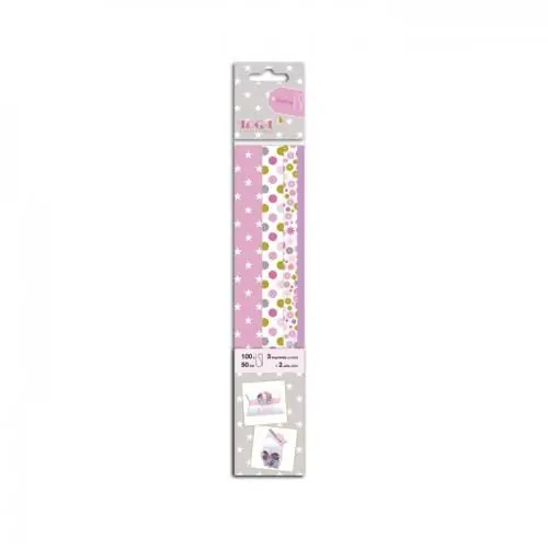 100 Bandes de Quilling de 50 cm Violet – Grenadine Promozione