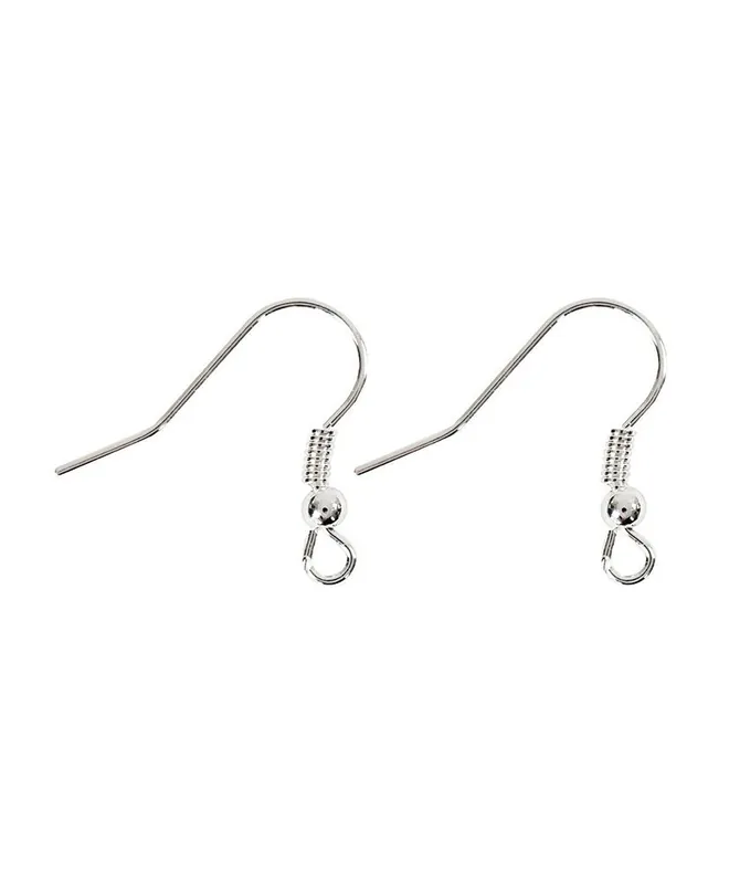 10 attaches boucles d&rsquo;oreilles pendantes 18 mm – Argenté Direttamente Dal Produttore