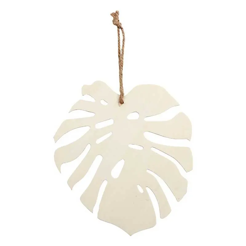 Feuille Monstera en bois à décorer – 20 x 19 cm Spedizione Espresso