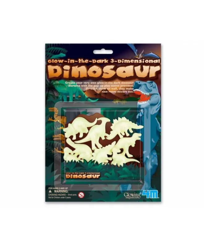 Artigianale 8 dinosaures 3D phosphorescents 4M