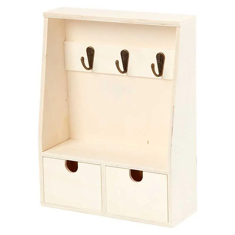 Ultima Occasione Boîte à clés en bois 28,5 x 22 x 8 cm