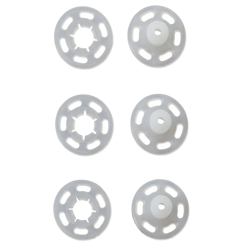 12 boutons à pression en plastique à coudre 13 mm – Transparent x1 Saldi