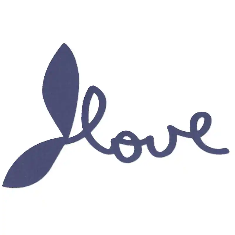 Offerta Del Giorno Motif Thermocollant Love 13 cm Bleu Marine x1