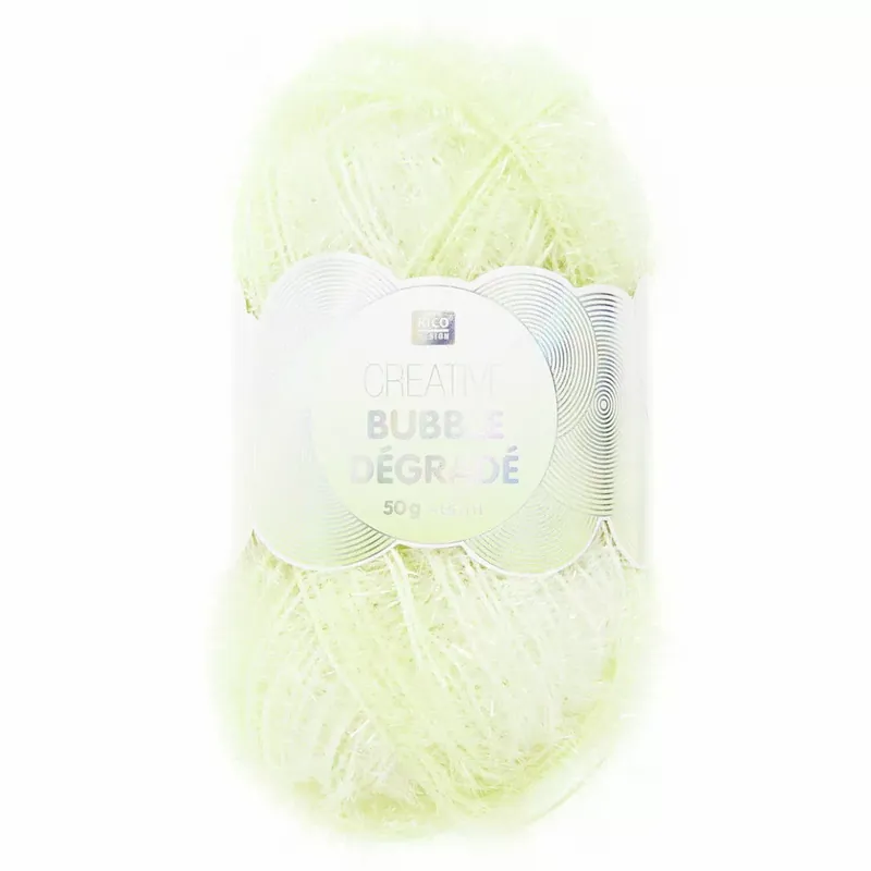 Creative Bubble - Fil à crocheter pour éponge tawashi - Dégradé Jaune x1 Popolare