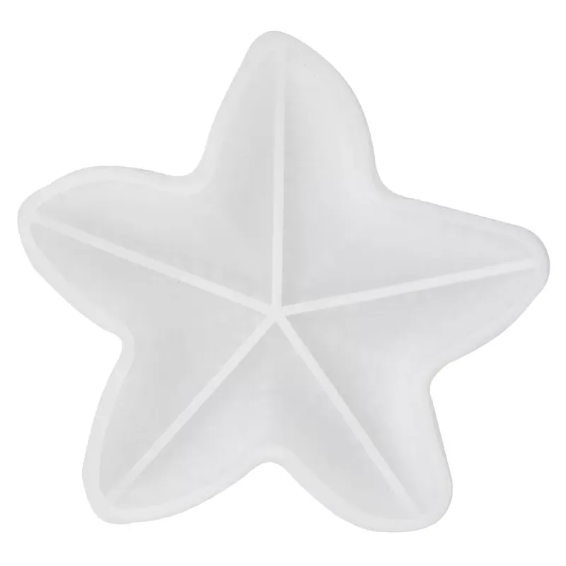 Promo Stagionale Moule silicone pour réaliser une coupelle forme étoile de mer 13.5 cm -Transparent