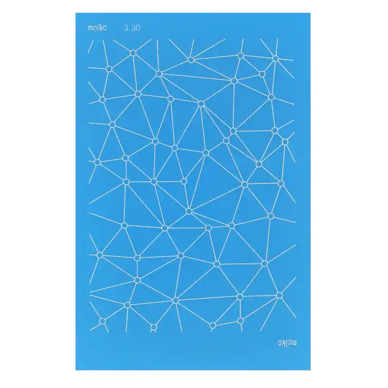Nuova Collezione Silk Screen Moiko pour Pâte polymère 74x105 mm - Motif connexions 3.30