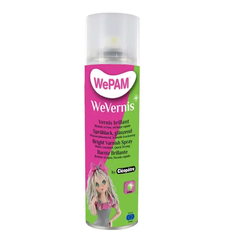 Vernis en spray Wepam pour pâte de modelage sans cuisson Brillant x1 Prezzo Di Fabbrica